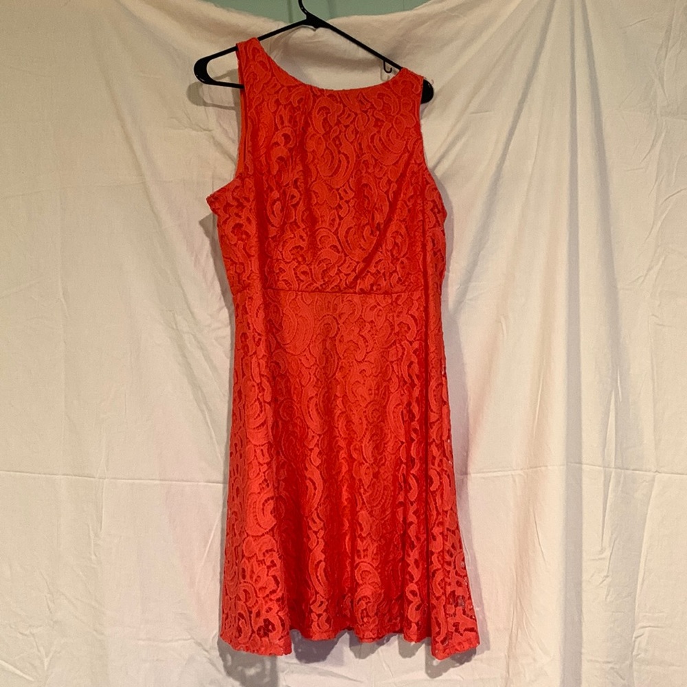 Orange Apt. 9 lace dress. Size 16